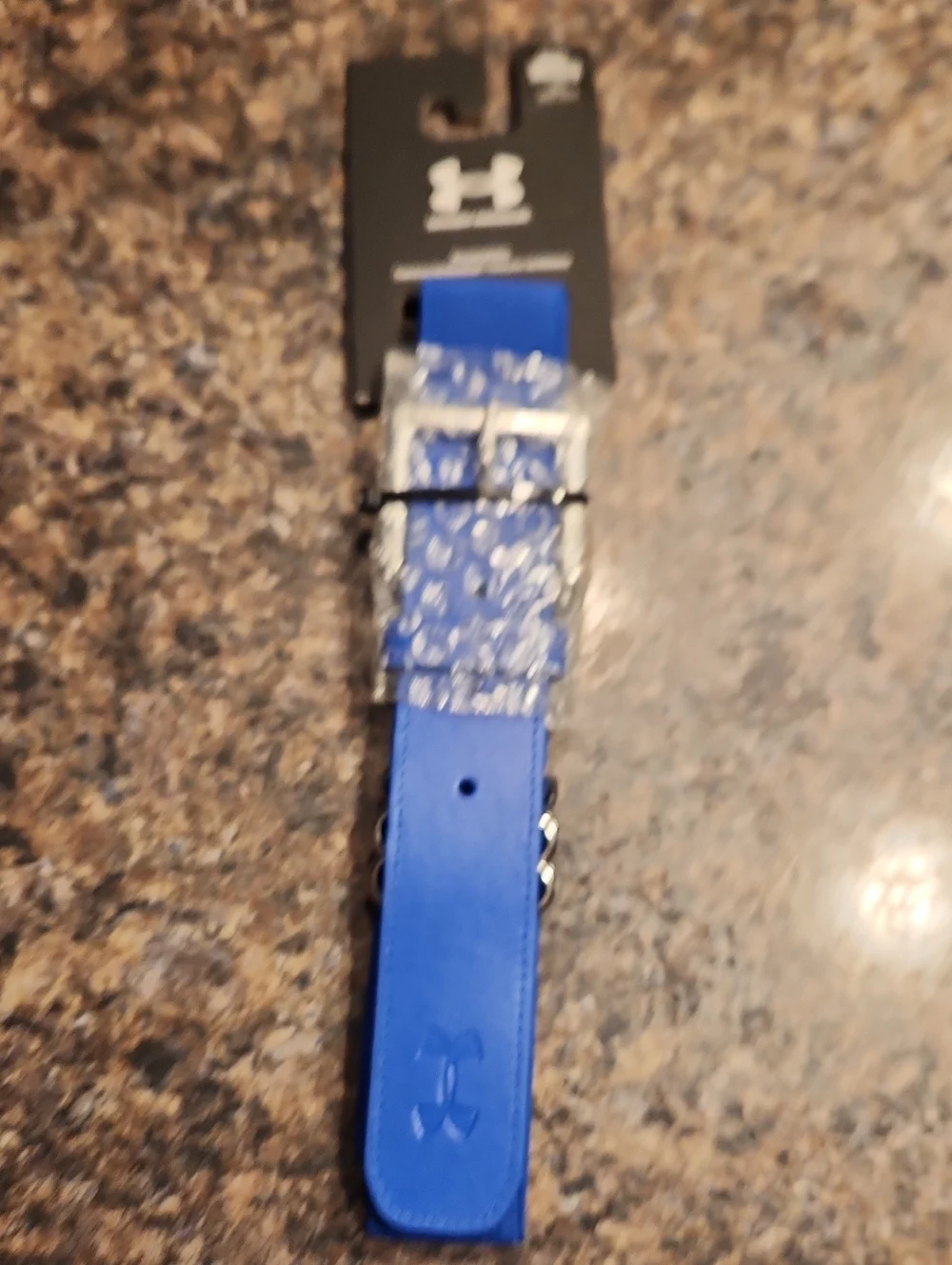 Under Armour Men's Royal Blue Athletic Baseball Belt OSFA